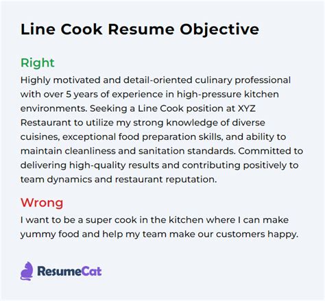 Line Cook Resume Example 10