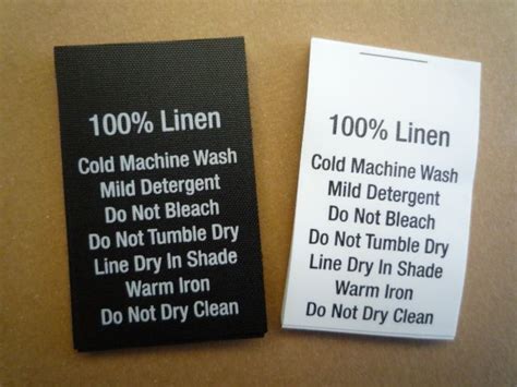 Linen Care Label