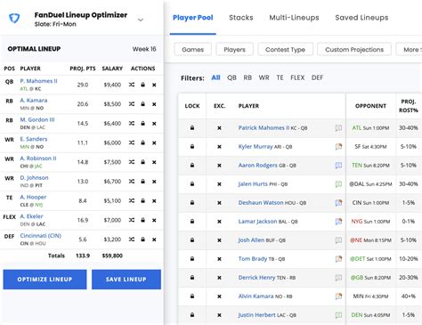 Optimizing your lineup with Excel