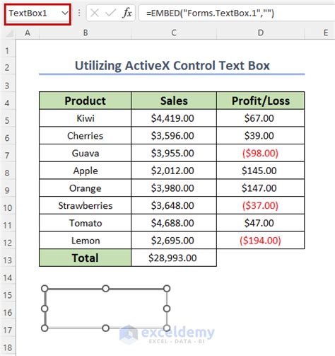 Link Excel Text Box to Cell