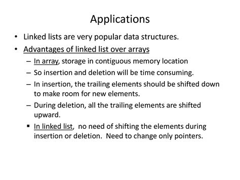 Linked List Application