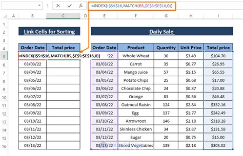 Linking Cells in Excel