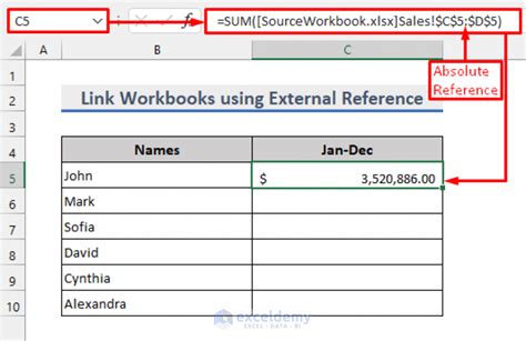 Linking to External Workbooks in Excel