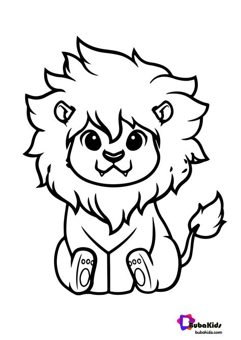 Lion coloring pages for kids