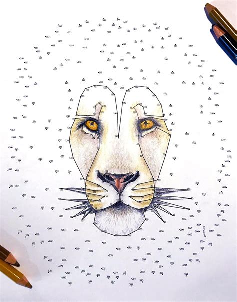 Lion Dot to Dot