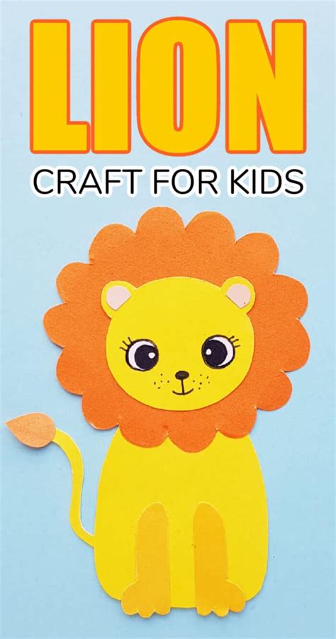 Lion paper crafts for kids