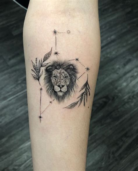 Lion zodiac tattoo designs