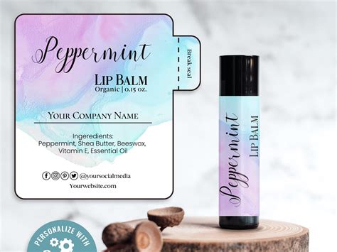 Lip gloss labels with quotes