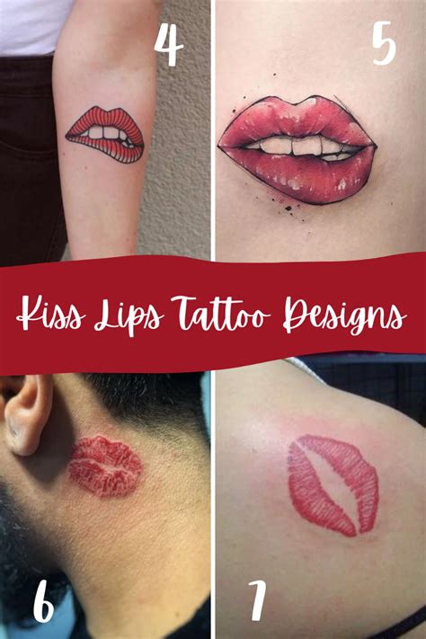 Lipstick tattoo ideas for couples