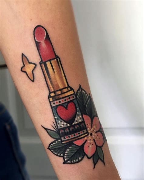 Lipstick tattoo ideas for women