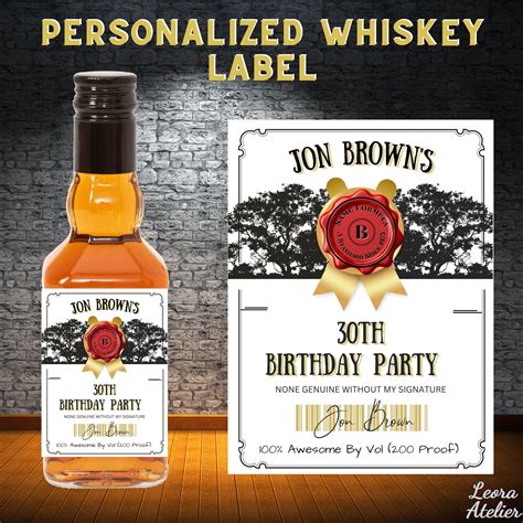 Liquor Bottle Label Template 10