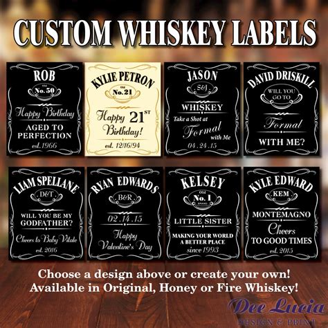 Liquor Bottle Label Template 1