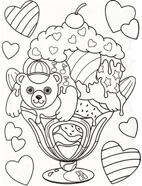 Lisa Frank Animals Coloring Page