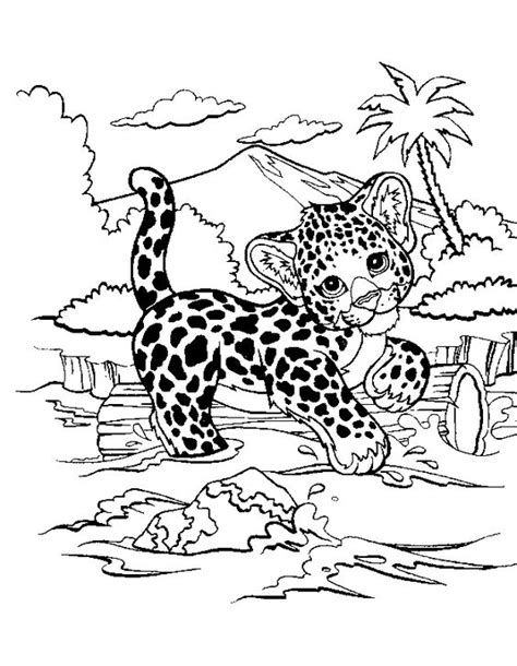 Lisa Frank Zebra Coloring Page