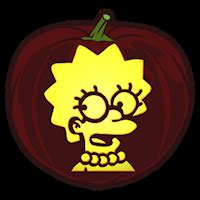 Lisa Simpson Pumpkin Stencil