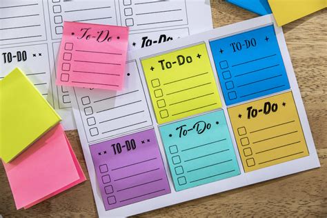 List Sticky Note Template