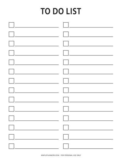 List Template 2