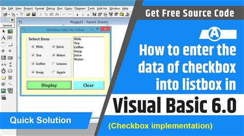 Listbox Checkbox VBA