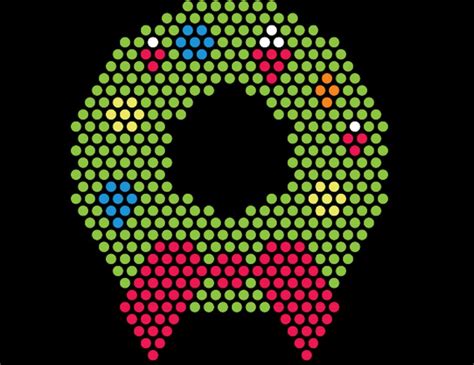 Lite Brite Christmas Stocking Template