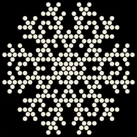 Lite Brite Snowflake Template