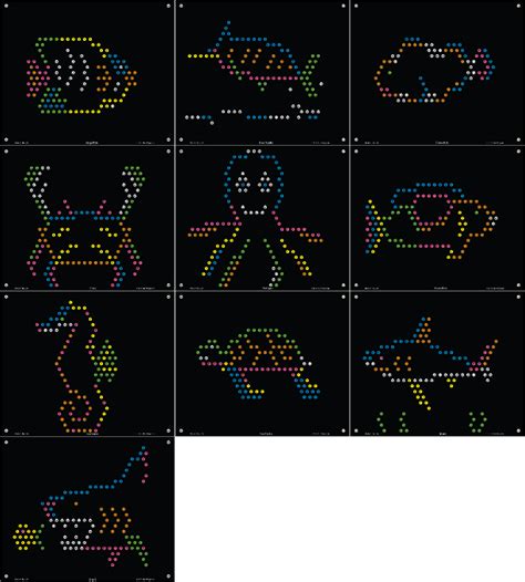 Lite-Brite Pattern Templates