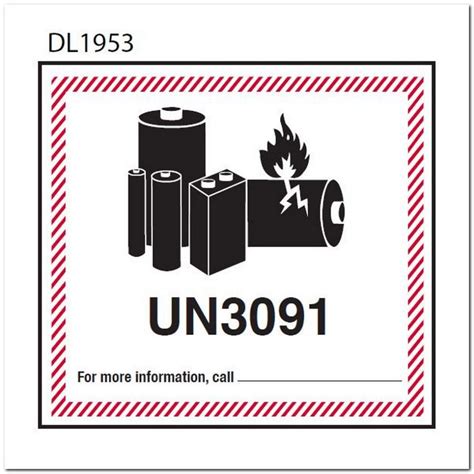 Lithium Battery Compliance Labels Example 2