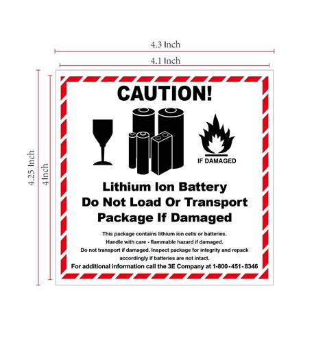 Lithium Battery Label Examples