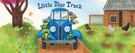 Little Blue Truck Driving Down the Road