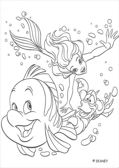 Little Mermaid Printable Coloring Pages