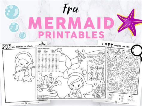 Little Mermaid Printable Games