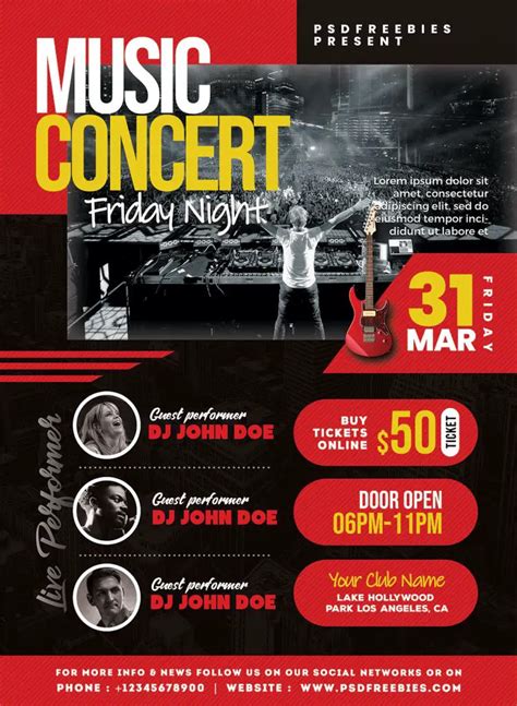 Live Music Event Flyer Template