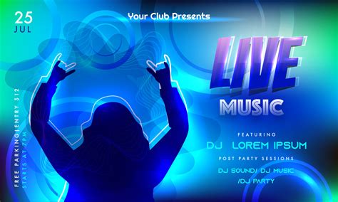 Live Music Invitation Template