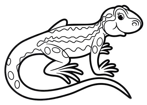 Lizard Coloring Page 2