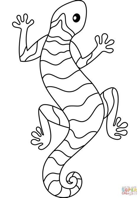 Lizard Coloring Page 7