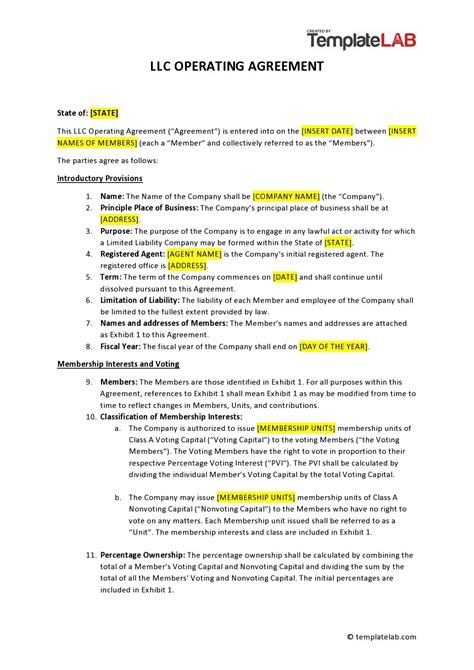 LLC Operating Agreement with Buy-Sell Provisions