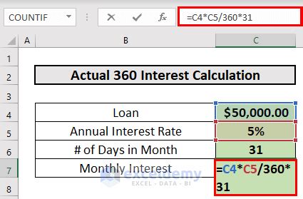 Loan Calculator Excel 360/365 Gallery 8