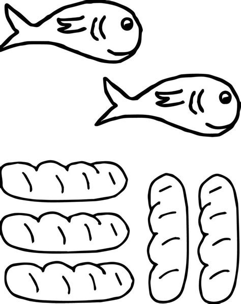 Loaves and Fishes Printable Template