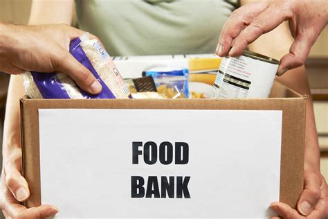 Pregnant woman shopping at a local food bank