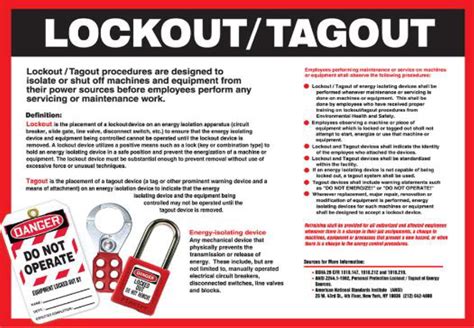 Lockout/Tagout Incident Report Examples