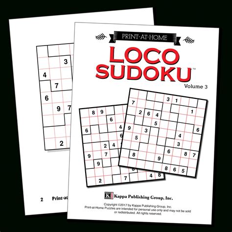 Loco Sudoku Printable Example