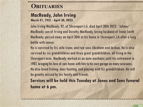 loewing obituary tips