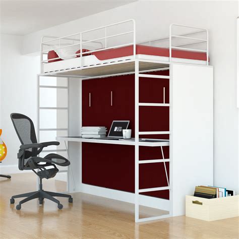 Loft Bed with Storage and Murphy Bed