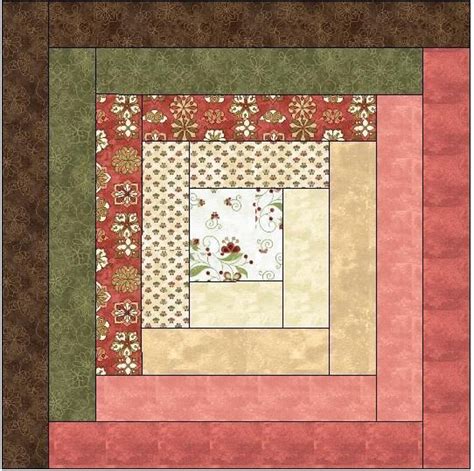 Log Cabin Quilt Pattern 3