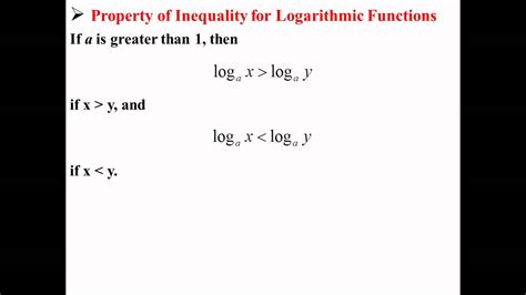 Logarithmic Equality