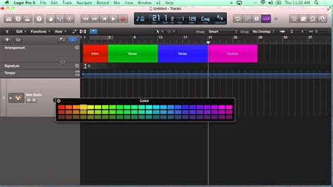 Logic Pro X Arrangement and Structure