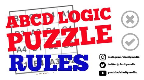 Logic Puzzle Rules