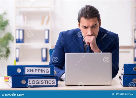 Logistical Specialist working in an office