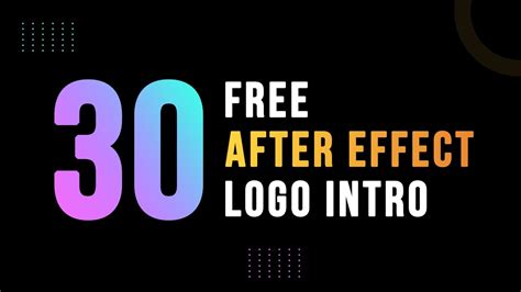 Logo Intro After Effects Template Free Download