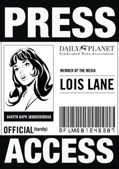 Lois Lane Badge Printables