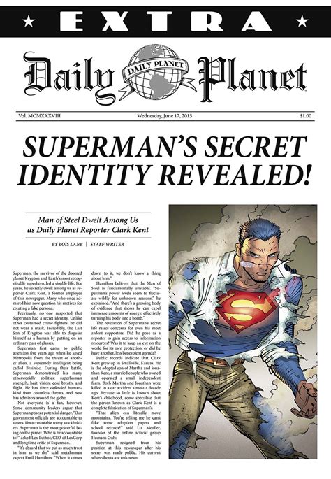 Lois Lane Daily Planet Newspaper